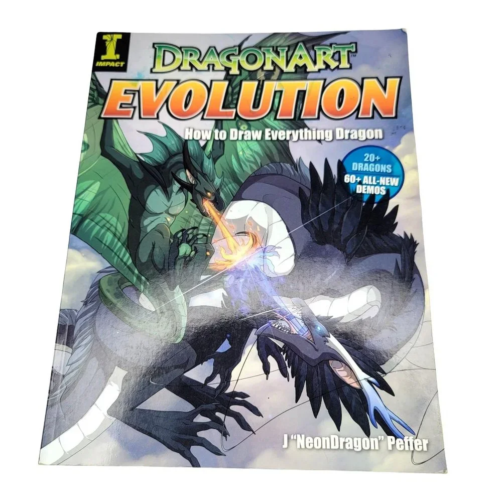 DRAGONART: How to Draw Everything Dragon by Jessica Peffer - Softcover Book - Picture 1 of 5